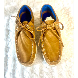 NWOT Sperry Authentic Original 2-Eye boat shoe in tan leather men size 10M